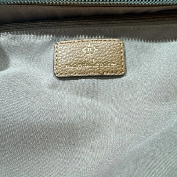 Nanette Lepore Jaelyn Camel Tan Faux Leather Pebble Texture Tote Bag - Picture 11 of 11